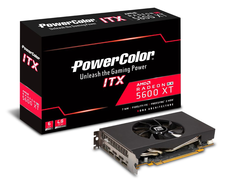 Radeon RX 5600 XTを搭載したショート基板モデル「RX5600XT ITX 6GB 